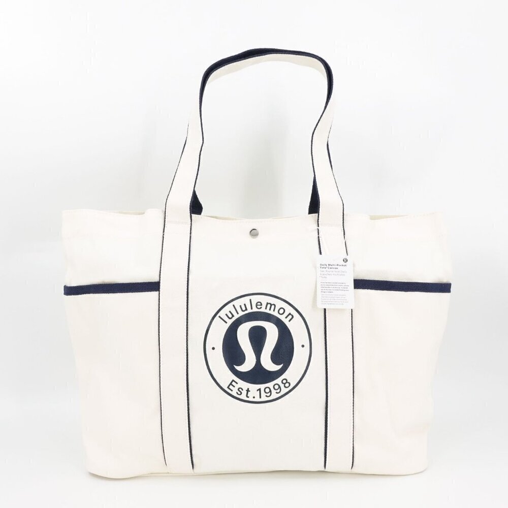Lululemon Daily Multi-Pocket Tote Bag 20L True Navy OS - Picture 3 of 12